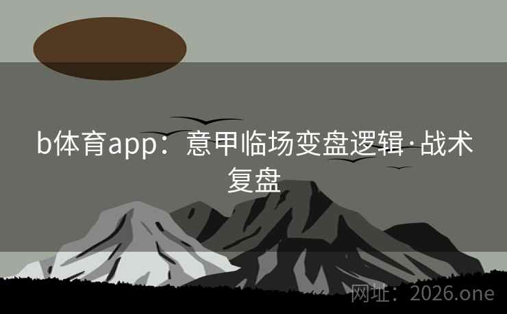 b体育app：意甲临场变盘逻辑·战术复盘